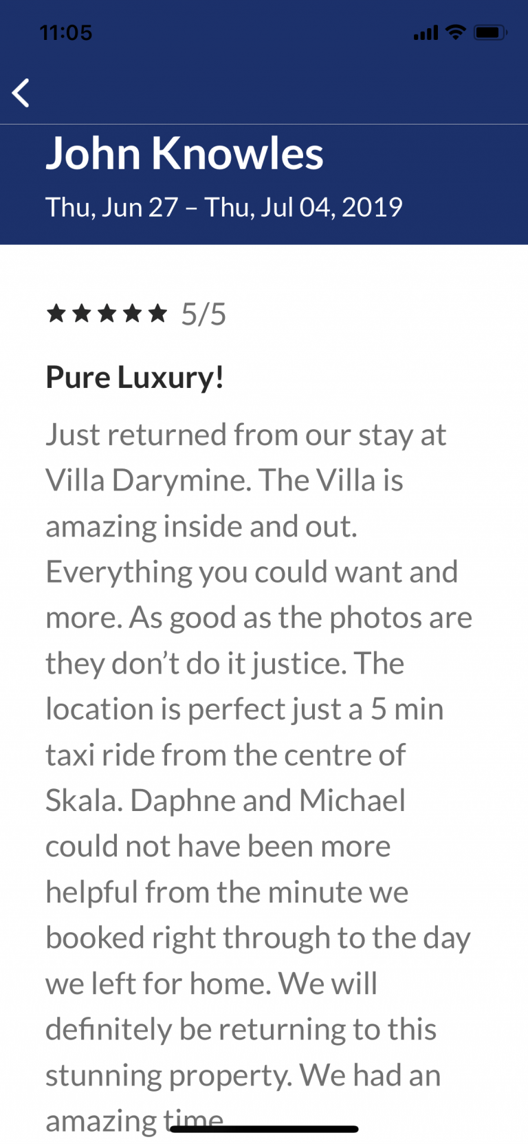 Villa Darymine reviews