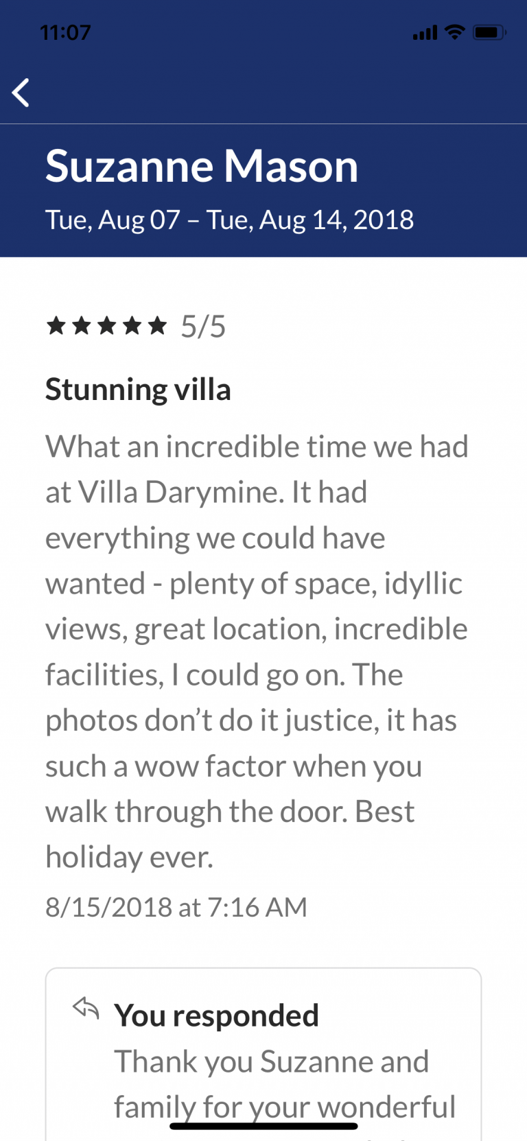 Villa Darymine reviews