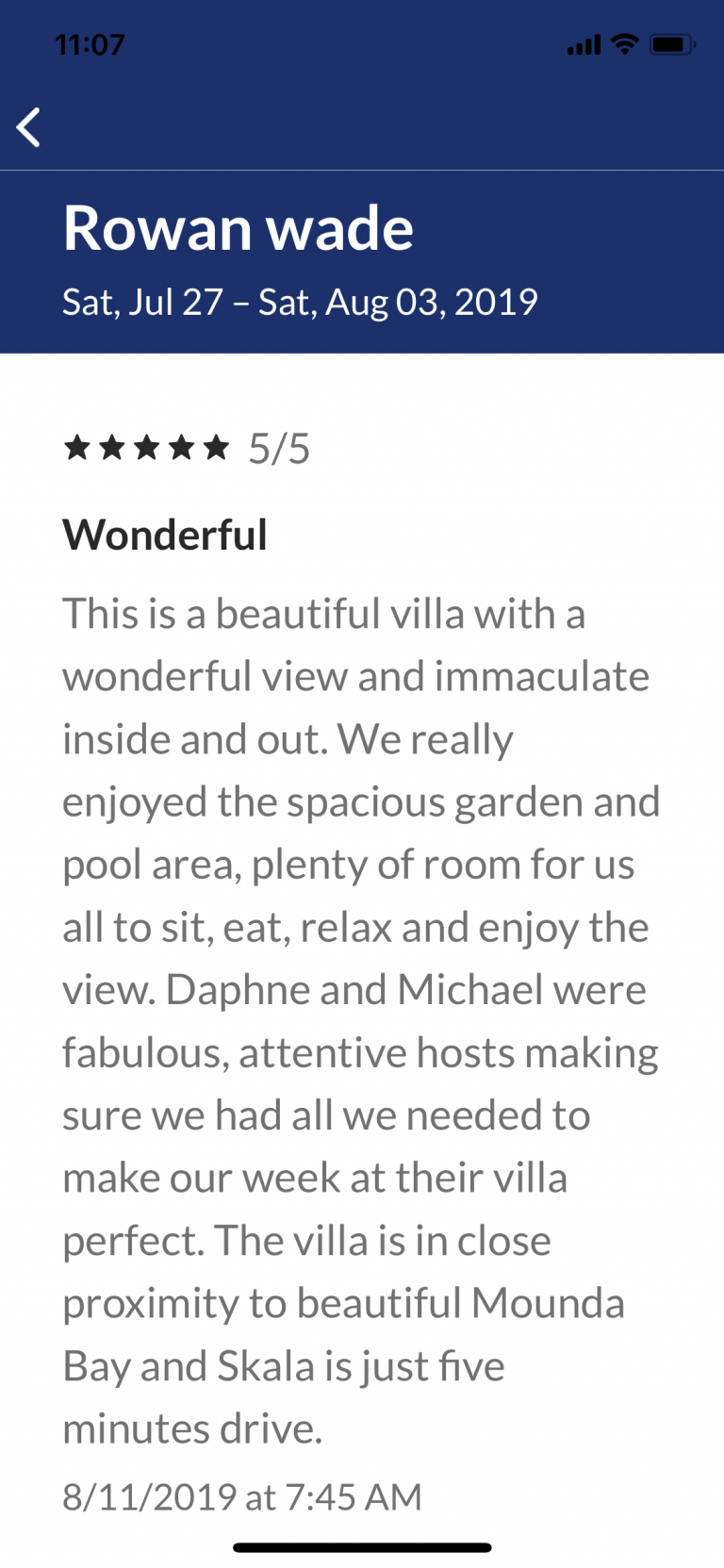 Villa Darymine reviews